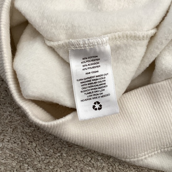 Wallflower White Sweatshirt with Black Trim - Picture 6 of 6